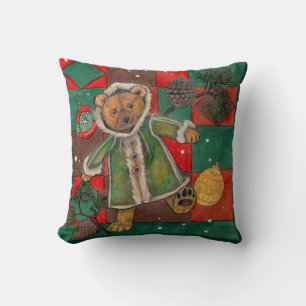 Sehr beary Christmas Teddy Bären Kissen