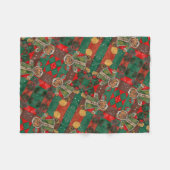 Sehr beary Christmas Teddy Fleecedecke (Vorderseite (Horizontal))