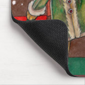 Sehr beary Christmas Teddy Mousepad (Ecke)