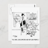 Sehr benutzerfreundliche Computer Postkarte (Vorne/Hinten)