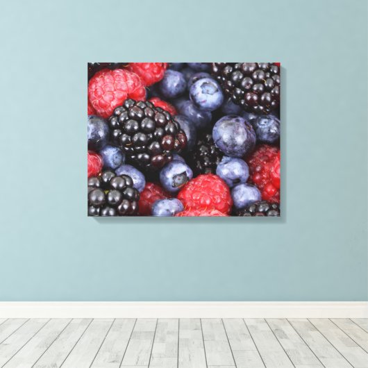 Sehr Berry Leinwanddruck (Insitu (Holzboden))