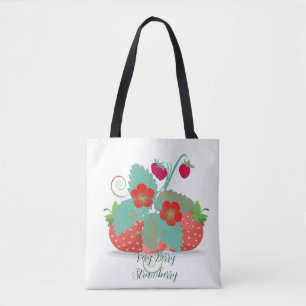 Sehr Berry Strawberry Trendy Einkaufsgrün Tasche