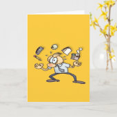 Sehr beschäftigt karte (Gelbe Blume)