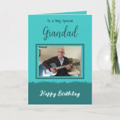 Sehr besondere Grandad glücklich Geburtstag türkis Karte (Vorderseite)