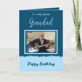 Sehr besondere Grandad zum Geburtstag blau Karte (Vorderseite)