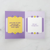 Sehr besondere Schwester fügt Fotoname lila hinzu Karte (Innenseite)