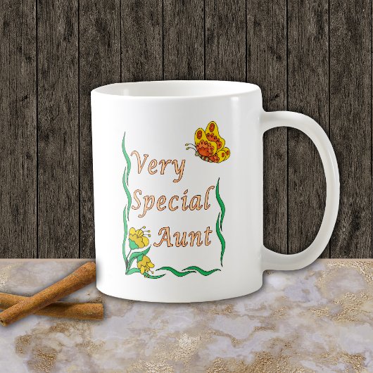 Sehr besondere Tante Butterfly Kaffeetasse