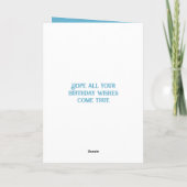 Sehr besondere Tochter Foto Name Türkis Karte (Rückseite)