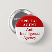 Sehr besonderer geheimer Agent (3) Button (Vorne & Hinten)