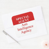 Sehr besonderer geheimer Agent (3) Quadratischer Aufkleber (Umschlag)