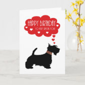 Sehr Besonderes Angebot für Scottish Terrier - Sco Karte (Gelbe Blume)