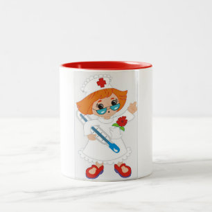 SEHR BESONDERES **NURSE'S** ZWEIFARBIGE TASSE