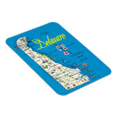 Sehr Blue Delaware Map Magnet (Rechte Seite)