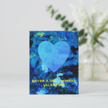 Sehr Blue Denim Valentine Flat Card