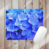Sehr Blue Hydrangeas Summer Floral Garden Mousepad
