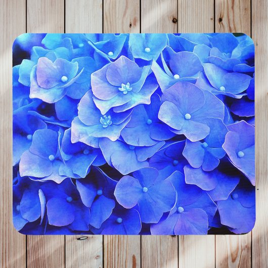 Sehr Blue Hydrangeas Summer Floral Garden Mousepad