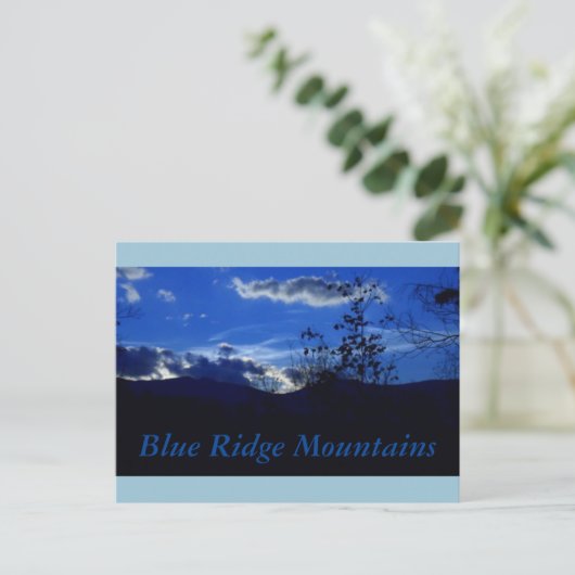 Sehr Blue Ridge Mountains-Postkarte Postkarte (Stehend Vorderseite)