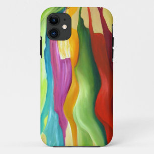 Sehr colorfull abstrakte Malerei iPhone 11 Hülle