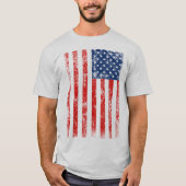 Sehr Cool beängstigende amerikanische Flagge T-Shirt (Vorderseite)