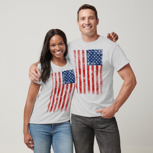 Sehr Cool beängstigende amerikanische Flagge T-Shirt (Unisex)