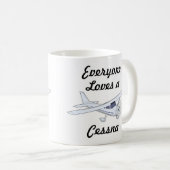 Sehr Cool jeder Lieben eine Cessna Kaffeetasse (VorderseiteRechts)