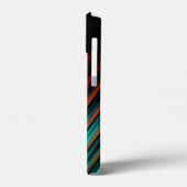 Sehr Cool, modern, mehrfarbig gestreift Case-Mate iPhone Hülle (Rückseite / Links)