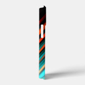 Sehr Cool, modern, mehrfarbig gestreift Case-Mate iPhone Hülle (Rückseite / Rechts)