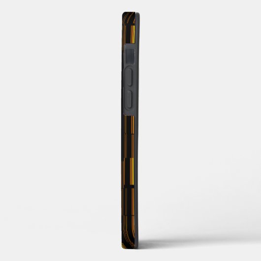 Sehr Cool, modern, orange gestreift Case-Mate iPhone Hülle (Rückseite / Links)