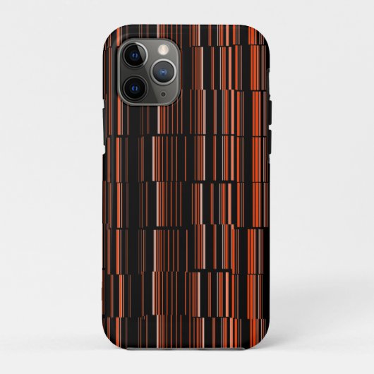 Sehr Cool, modern, orange gestreift Case-Mate iPhone Hülle (Rückseite)