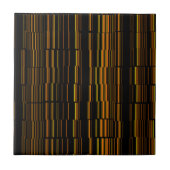 Sehr Cool, modern, orange gestreift Fliese (Vorderseite)