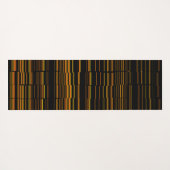 Sehr Cool, modern, orange gestreift Yogamatte (Rückseite (Horizontal))