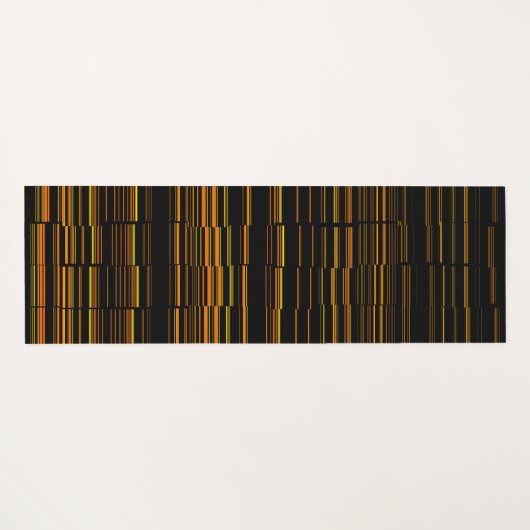 Sehr Cool, modern, orange gestreift Yogamatte (Rückseite (Horizontal))