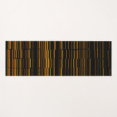 Sehr Cool, modern, orange gestreift Yogamatte (Vorderseite (Horizontal))