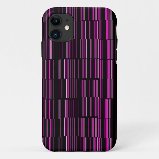 Sehr Cool Moderne Magenta gestreift Case-Mate iPhone Hülle (Rückseite)