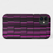 Sehr Cool Moderne Magenta gestreift Case-Mate iPhone Hülle (Rückseite (Horizontal))