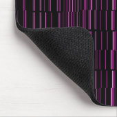 Sehr Cool Moderne Magenta gestreift Mousepad (Ecke)