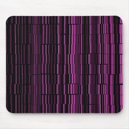 Sehr Cool Moderne Magenta gestreift Mousepad (Vorne)