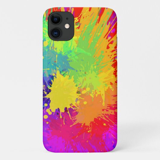 Sehr Cool Paint Splash iPhone Case (Rückseite)