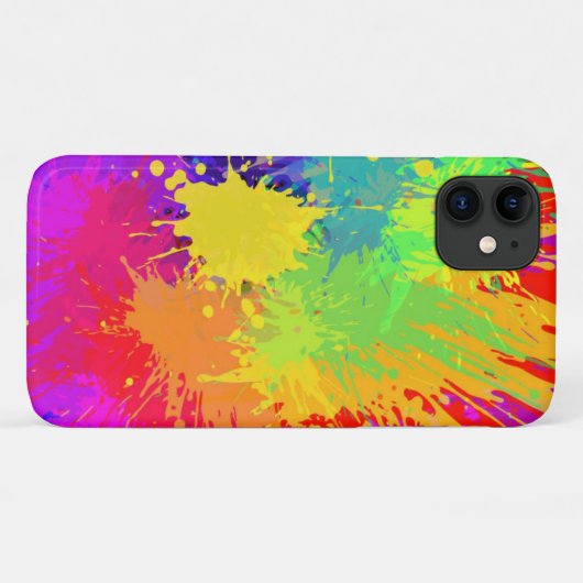 Sehr Cool Paint Splash iPhone Case (Rückseite (Horizontal))