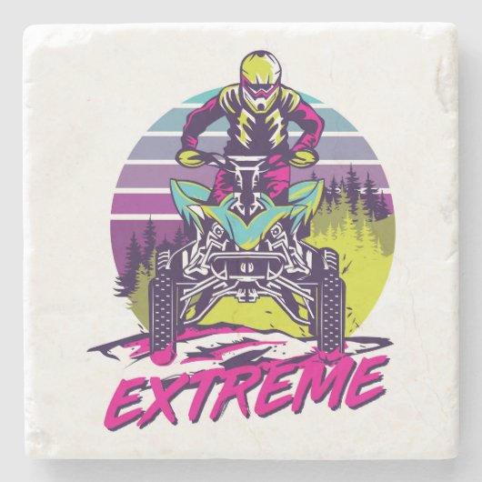 Sehr Cool und farbenfroh Extreme ATV Steinuntersetzer (Vorderseite)