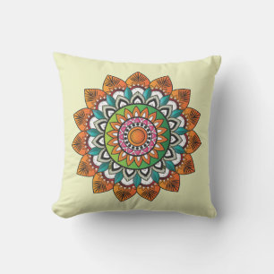 Sehr Cool und farbenfroh Mandala-Muster Kissen