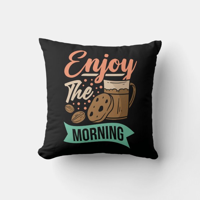 Sehr cool und süßer Kaffee oder Java Kissen (Vorderseite)
