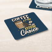 Sehr cool und süßer Kaffee oder Java Rechteckiger Pappuntersetzer (angewinkelt)
