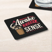 Sehr cool und süßer Kaffee oder Java Rechteckiger Pappuntersetzer (angewinkelt)