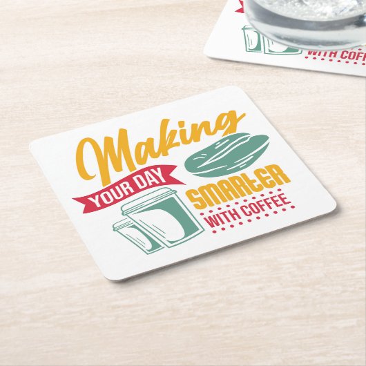Sehr Cool und Süßer Kaffee oder Java Rechteckiger Pappuntersetzer (angewinkelt)