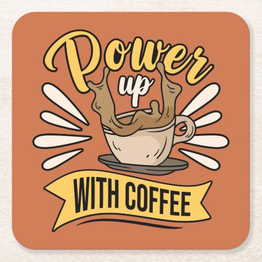 Sehr Cool und Süßer Kaffee oder Java Rechteckiger Pappuntersetzer (Vorderseite)