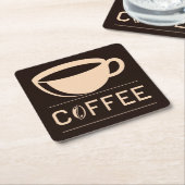 Sehr Cool und Süßer Kaffee oder Java Rechteckiger Pappuntersetzer (angewinkelt)