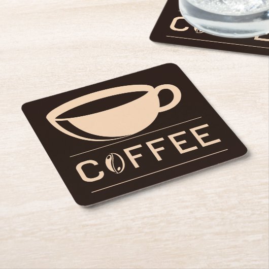 Sehr Cool und Süßer Kaffee oder Java Rechteckiger Pappuntersetzer (angewinkelt)