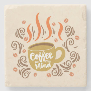 Sehr Cool und Süßer Kaffee oder Java Steinuntersetzer