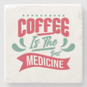 Sehr cool und süßer Kaffee oder Java Steinuntersetzer (Vorderseite)